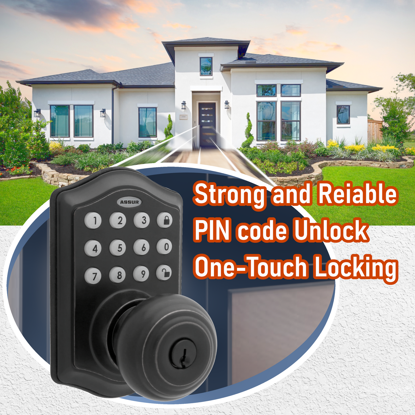 Experience the perfect blend of security, style, and simplicity with this Smart Door Lock with Knob in Black. Whether you're securing your home or business, this lock offers the peace of mind and convenience you need.