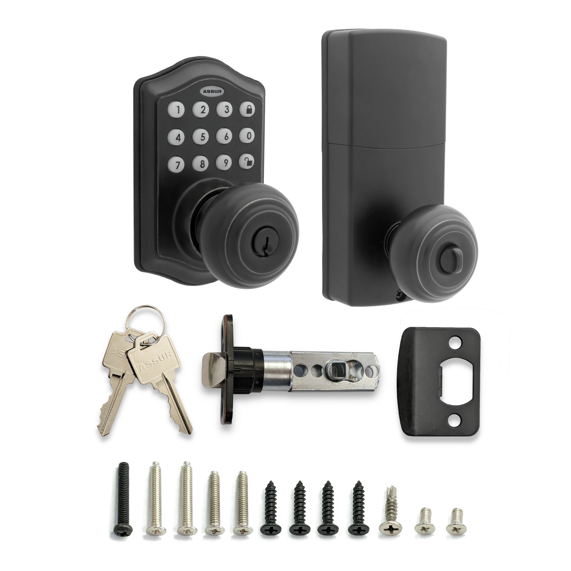 Experience the perfect blend of security, style, and simplicity with this Smart Door Lock with Knob in Black. Whether you're securing your home or business, this lock offers the peace of mind and convenience you need.