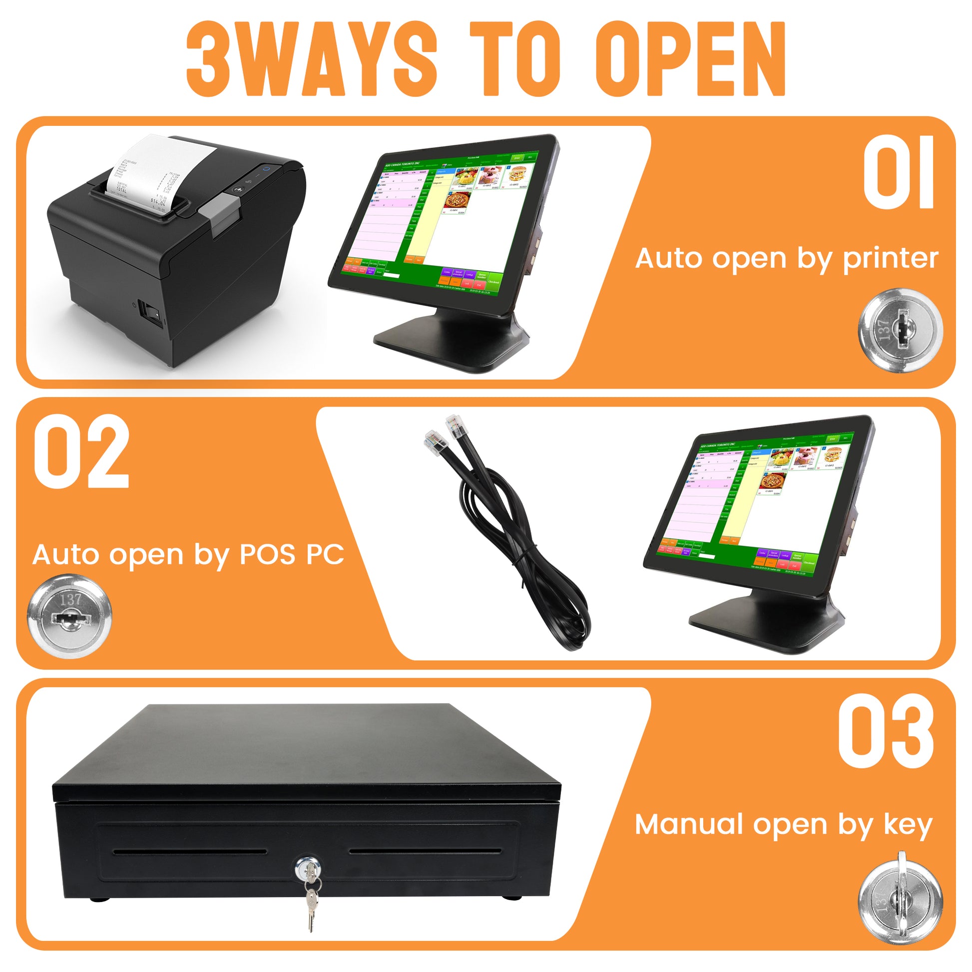 Enhance your cash management system with the Metal Slider Cash Drawer, a reliable solution designed to streamline cash handling for cash boxes, cash tills, and POS cash registers. This cash drawer ensures efficiency and security for your business operations.