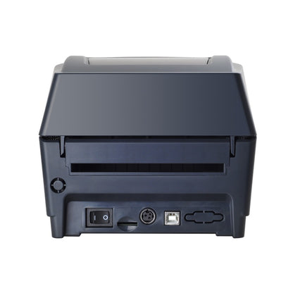 The AXP-DT426B Thermal Label Printer provides up to 4-inch printing width, high-speed printing at 127 mm/s, and a 203 dpi print resolution. It communicates through USB, offers easy paper loading with an adjustable paper guide, automatic paper detection, and ensures precise printing.