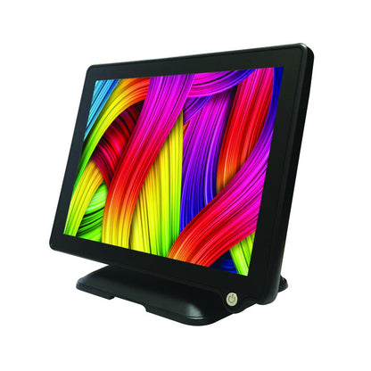 ASE-15 - 15” LCD Touch Screen Flat Seamless Capacitive Monitor with Heavy Metal Case 1024 x 768 Resolution Great for Office, POS, Retail, Restaurant, Bar, Gym, Small Business