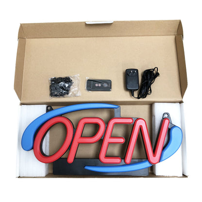 AOP-20 ADD CANADA LED Open Sign Premier Super Bright 20 x 9 inches Advertising Board with Remote Control for Business Retail Restaurant Shop Bar Hotel